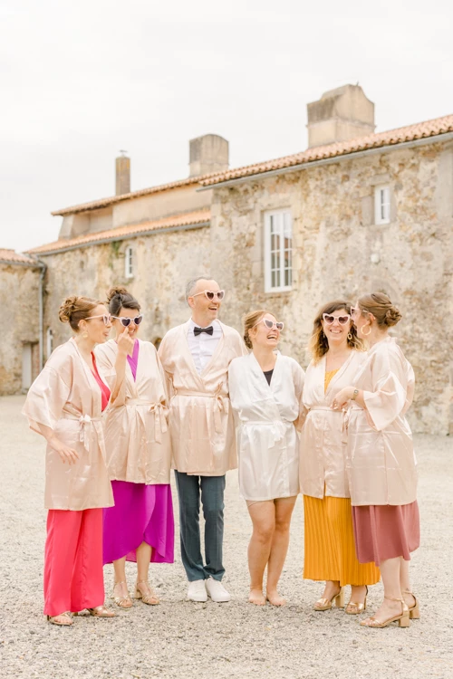 rose robe bonheur violet gris